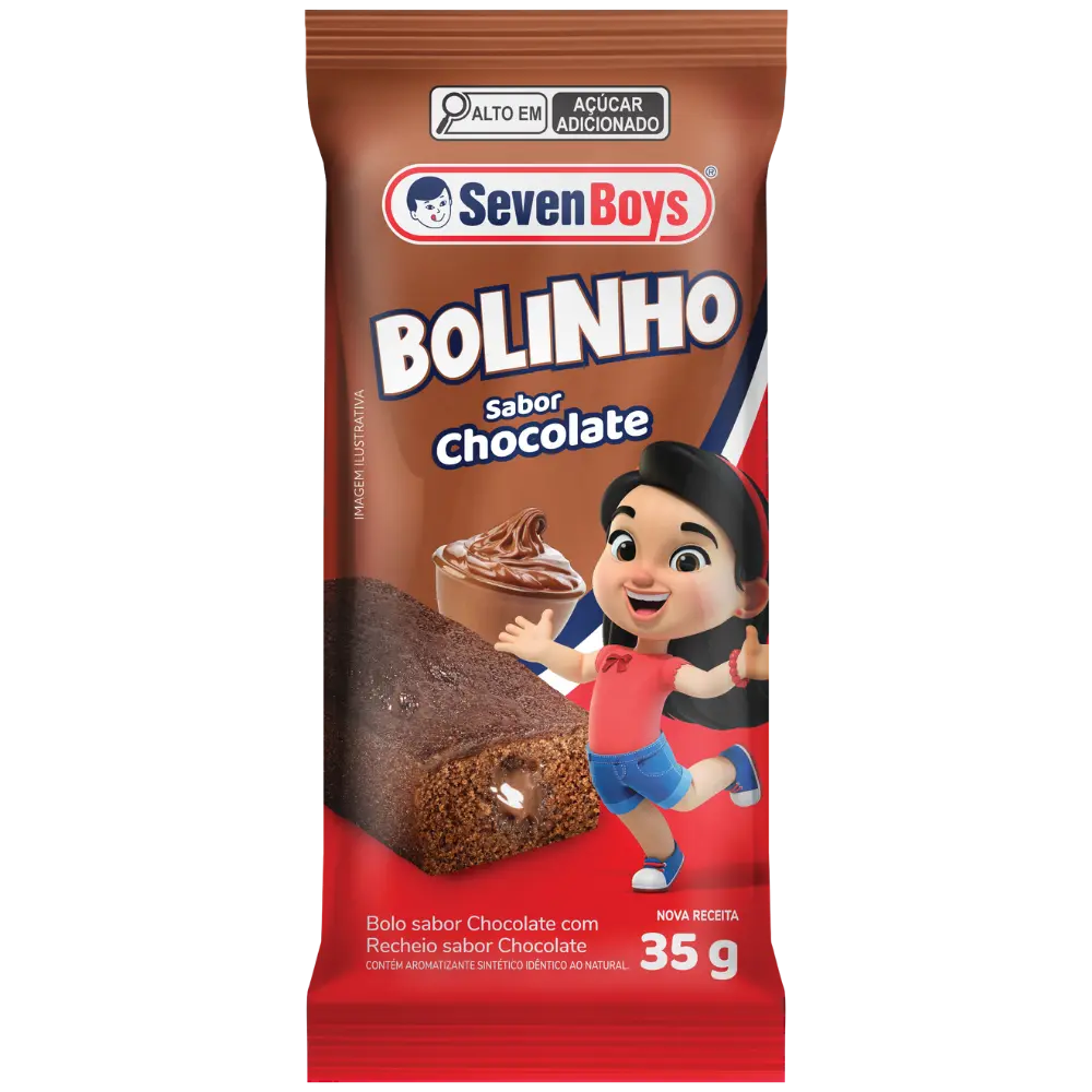 Bolinho Chocolate + Recheio Sabor Chocolate