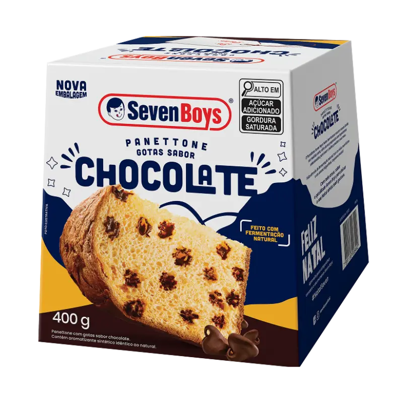 Panettone Gotas Sabor Chocolate