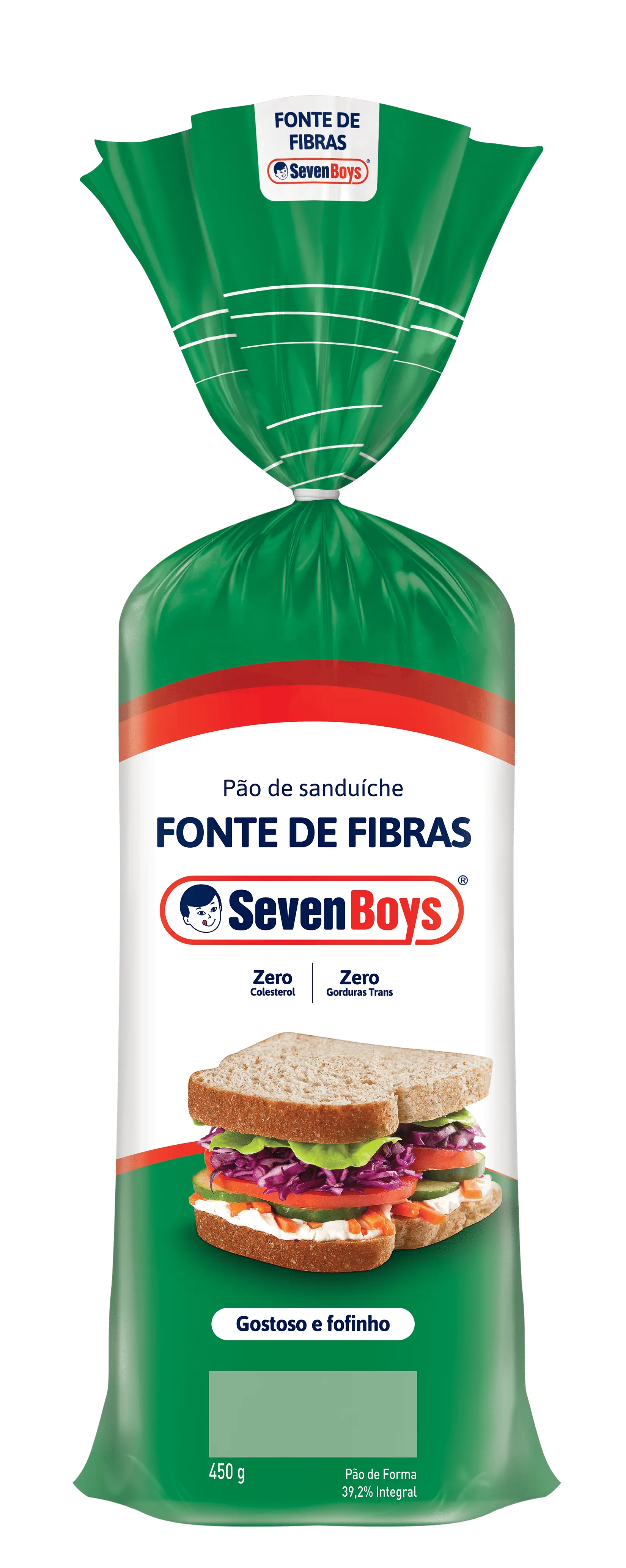 Pão de sanduíche Fonte de Fibras