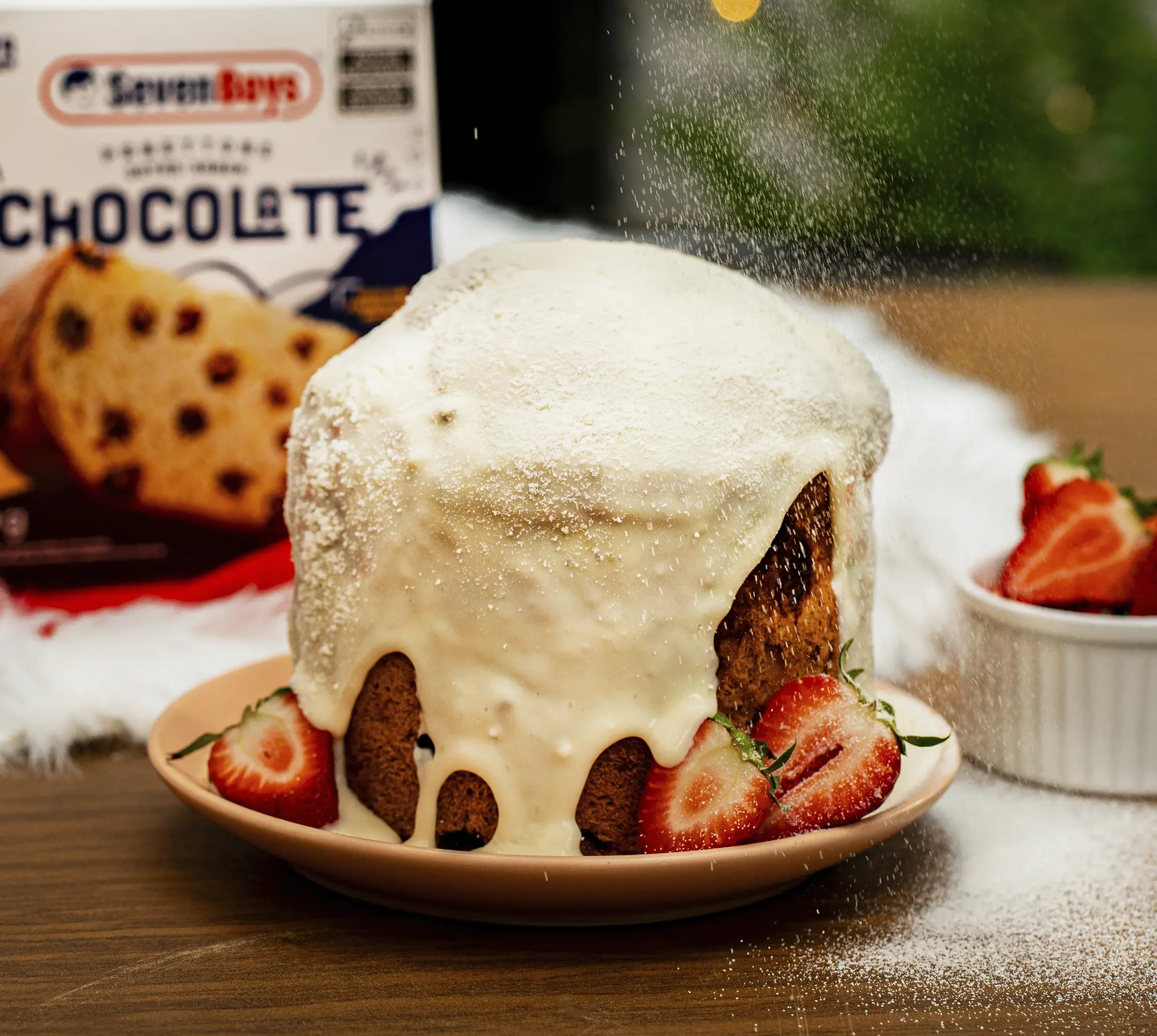 Panettone Trufado com Creme de Leite em Pó