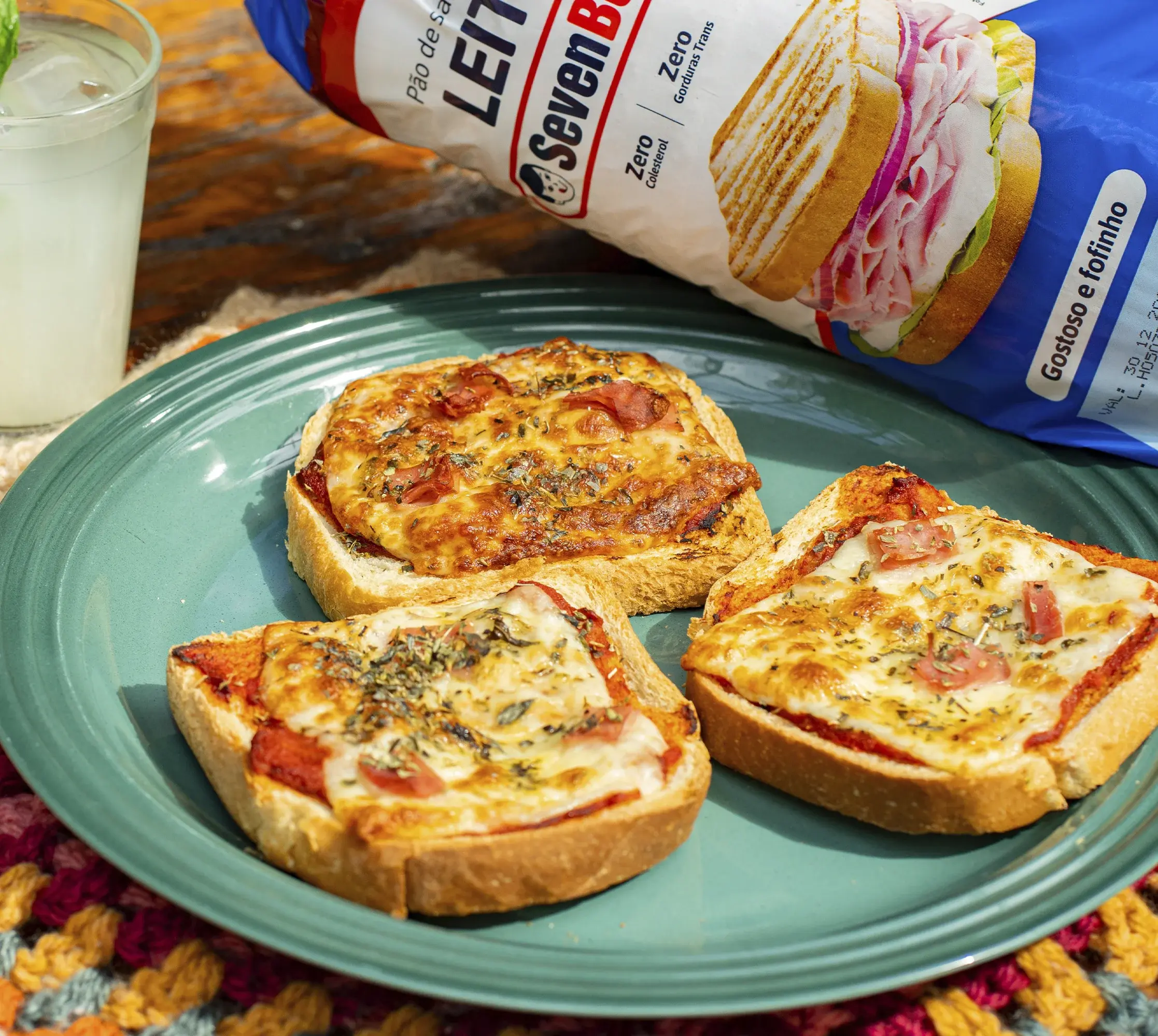 Sanduíche Pizza na Airfryer ou Forno